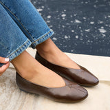 Ease Brown Ballet Pumps