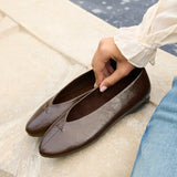 Ease Brown Ballet Pumps