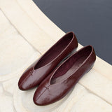 Ease Burgundy Ballet Pumps