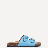 Echo Blue Double Buckle Sandals