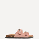 Echo Dusky Pink Double Buckle Sandals