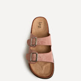 Echo Dusky Pink Double Buckle Sandals