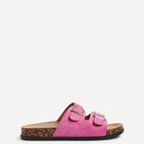 Echo Fuchsia Double Buckle Sandals