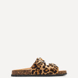 Echo Leopard Print Double Buckle Sandals