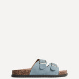 Echo Pale Blue Double Buckle Sandals