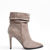 Eclipse Mocha Pointed Stiletto Heeled Boots