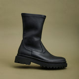 Edge Black Platform Ankle Boots