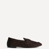 Edition Brown Faux Suede Penny Loafers