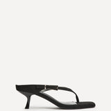 Elanie Black Mule Heels
