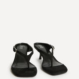 Elanie Black Mule Heels