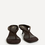 Elanie Brown Mule Heels