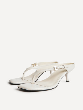 Elanie Nude Mule Heels