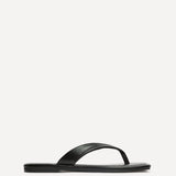 Element Black Toe Post Flat Sandals