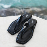 Element Black Toe Post Flat Sandals