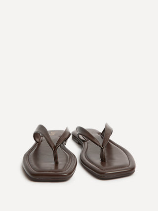 Element Brown Toe Post Flat Sandals