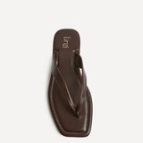 Element Brown Toe Post Flat Sandals
