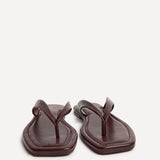 Element Burgundy Toe Post Flat Sandals