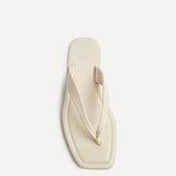 Element Ivory Toe Post Flat Sandals