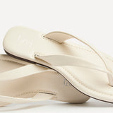 Element Ivory Toe Post Flat Sandals