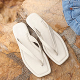 Element Ivory Toe Post Flat Sandals