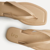 Element Taupe Toe Post Flat Sandals