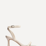 Elevate Nude Faux Leather Barely There Heels
