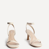 Elevate Nude Faux Leather Barely There Heels