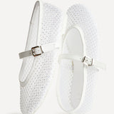 Elise Bridal Diamante Mesh Mary Jane Pumps