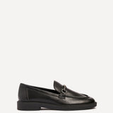 Elite Black Faux Leather Loafers