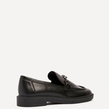 Elite Black Faux Leather Loafers