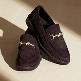 Elite Brown Faux Leather Loafers