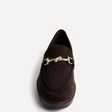 Elite Brown Faux Leather Loafers