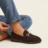 Elite Brown Faux Leather Loafers