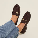Elite Brown Faux Leather Loafers