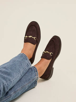 Elite Brown Faux Leather Loafers