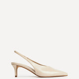 Eliza Taupe Faux Leather Court Heels