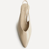 Eliza Taupe Faux Leather Court Heels