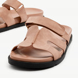 Emmy Dusky Pink Faux Nubuck Sandals
