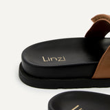 Emmy Tan Faux Leather Sandals