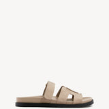 Emmy Taupe Faux Nubuck Sandals