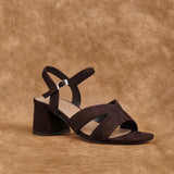 Empire Wide Fit Brown Block Heels