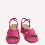 Empire Wide Fit Fuchsia Block Heels