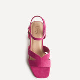 Empire Wide Fit Fuchsia Block Heels