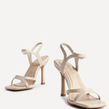 Empress Nude Faux Leather Heels