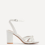 Enchanted Bridal Ivory Pearl Heeled Sandals