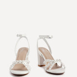 Enchanted Bridal Ivory Pearl Heeled Sandals