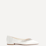 Endless Bridal Ivory Satin Pointed Pumps