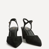 Enhanced Black Wedge Court Shoes