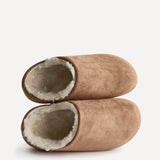 Enzo Chestnut Fur Slipper Shoes