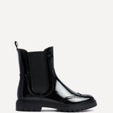 Esme Black Patent Chelsea Boots